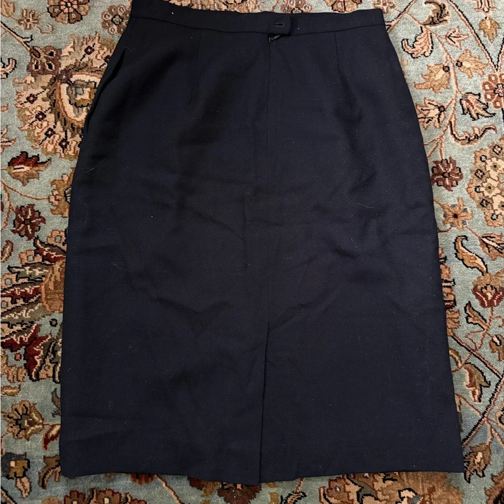 Vintage 90s Christian Dior Wool Skirt Suit Set